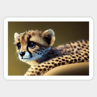Little cheetah Sticker